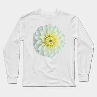 Beautiful White Dahlia Long Sleeve T-Shirt